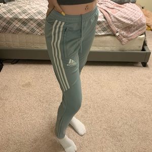 Light blue adidas pants